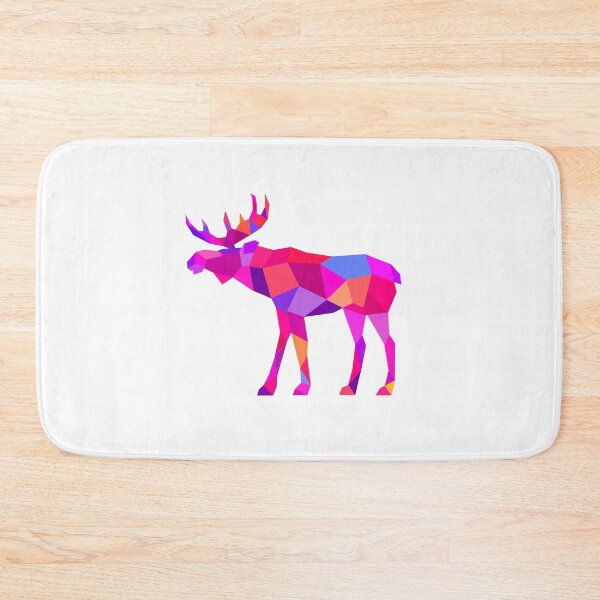 Item preview, Geometric Moose Ella Pink designed and sold by doodle-mittens.
