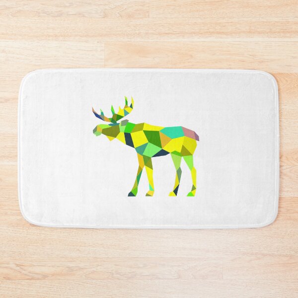 Item preview, Geometric Moose Evelyn Yellow designed and sold by doodle-mittens.