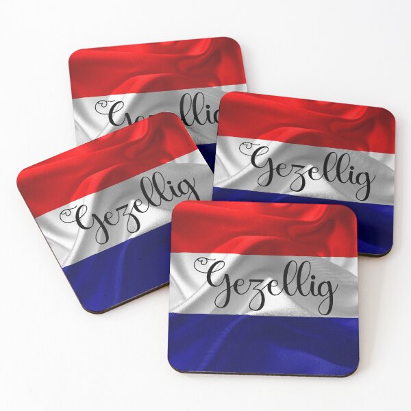 Item preview, Gezelligheid, Nederlandse Quotes, Vlag van Amsterdam, Capital City of The Netherlands, Olanda designed and sold by DiensDesign.