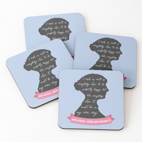 Item preview, Sense And Sensibility Quote III - Jane Austen Silhouette designed and sold by Lemon Pepper.