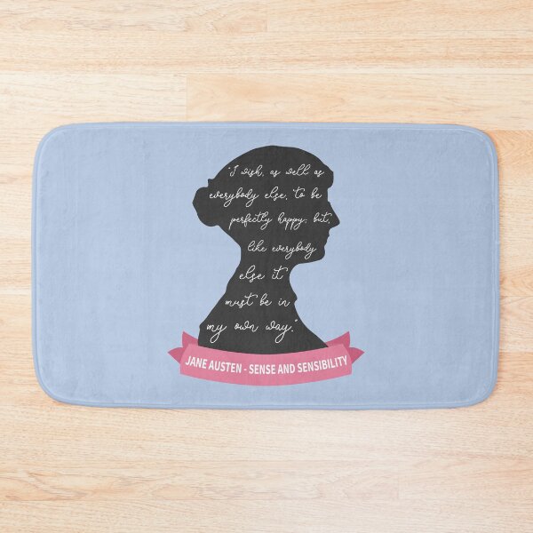 Item preview, Sense And Sensibility Quote III - Jane Austen Silhouette designed and sold by Lemon Pepper.
