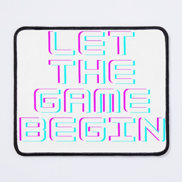 Item preview, let the game begin designed and sold by cabdiahmed.