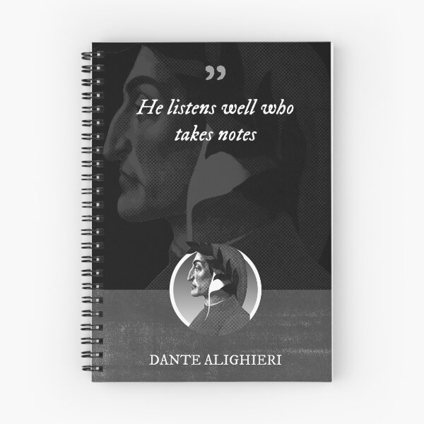 Item preview, Dante Alighieri - He listens well who takes notes designed and sold by Syahrasi.