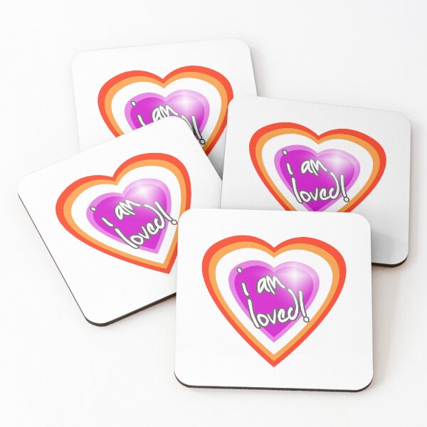 Item preview, Lesbian Heart "I am loved!" LGBTQ designed and sold by elisagavi.