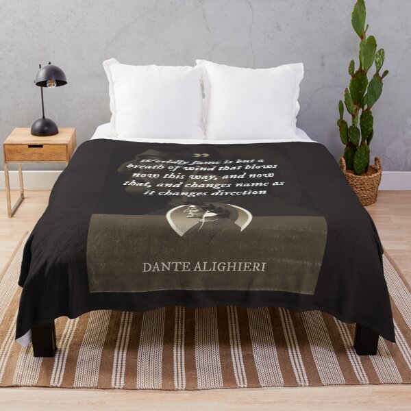 Item preview, Dante Alighieri - Worldly fame is but a breath of wind that blows now this way, and now that, and changes name as it changes direction designed and sold by Syahrasi.