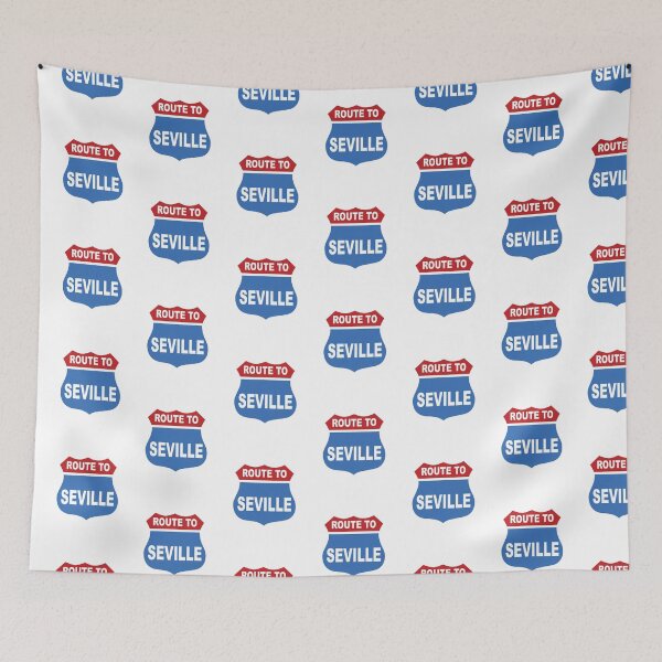 Artikelvorschau, Rangers FC, Route nach Sevilla, Rangers Halbfinale 2022, Fußball-Fan-Geschenk, Glasgow, Retro-Design, entworfen und verkauft von FootyLocker.