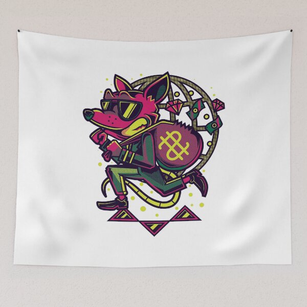 Item preview, Cartoon Thief Rat designed and sold by Milkygmail.