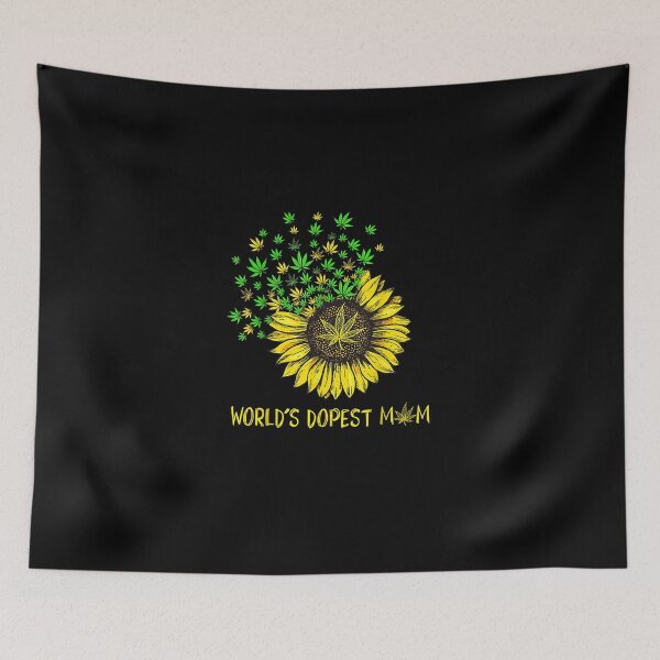 Item preview, World's Dopest Mom Sunflower Weed 420 Canabis designed and sold by CesarDiaz.
