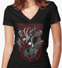 Krampus Women's Fitted V-Neck T-Shirt
