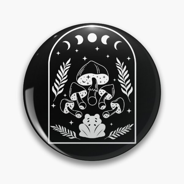 Item preview, Mystical Frog Aesthetic Cottagecore Frog Moon Frog Mushroom Frog designed and sold by CaitU.