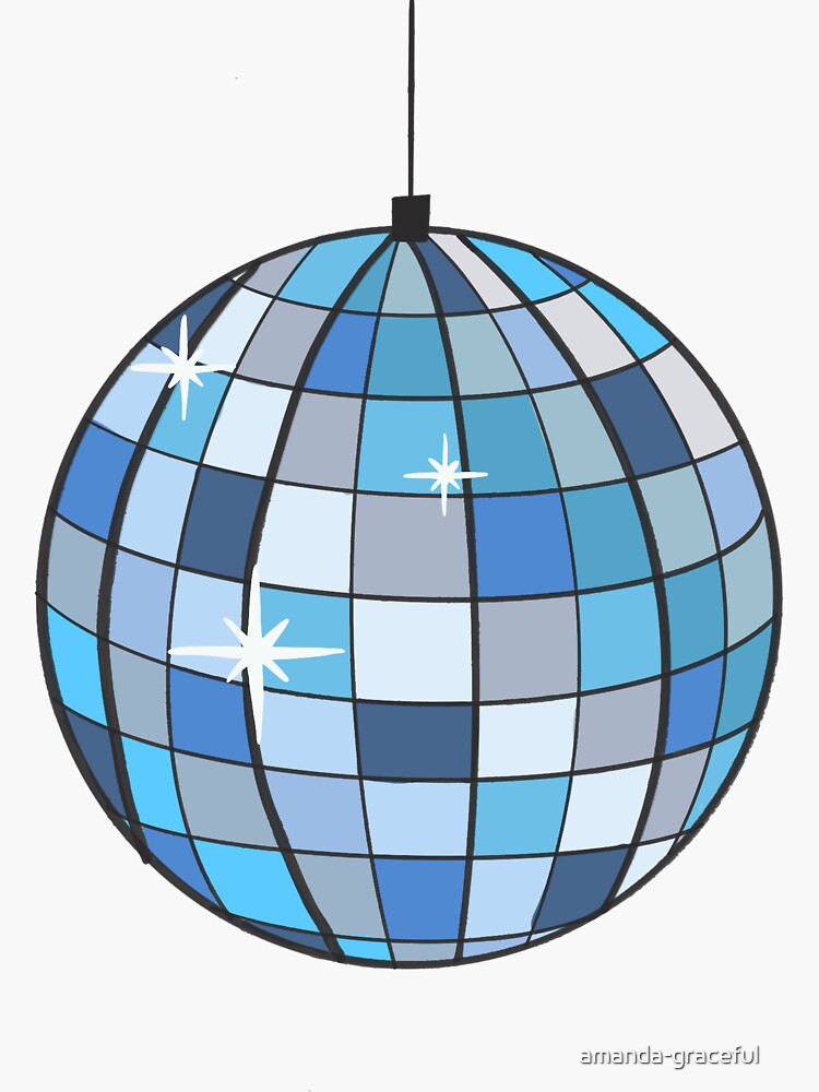 "disco ball" Sticker for Sale by amandagraceful Redbubble