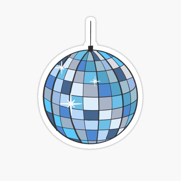 70s disco ball groovy Sticker for Sale by andilynnf