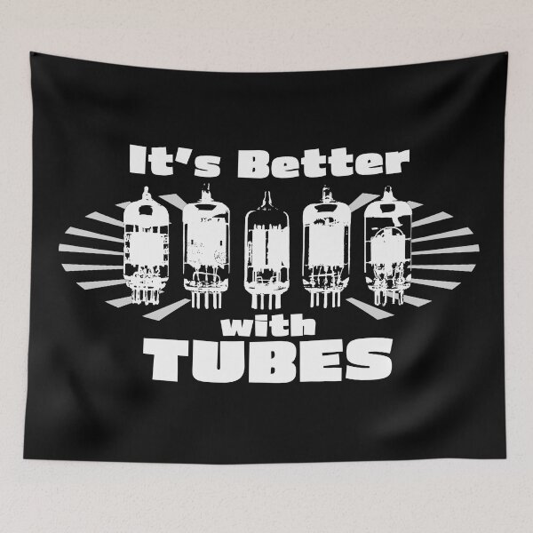 Item preview, It's Better With Tubes Analog Audio Valve Amps Retro Aesthetic Design  designed and sold by redjaygraphics.