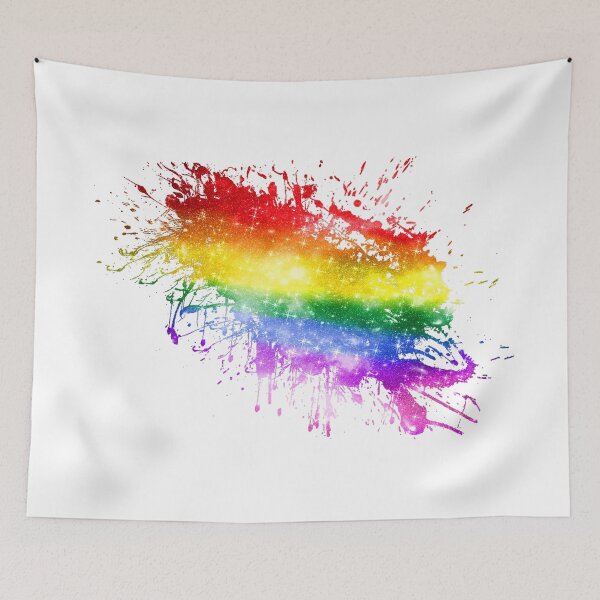 Item preview, Rainbow Flag Paint Slash Muticolor Art designed and sold by Jolly-Yosei.
