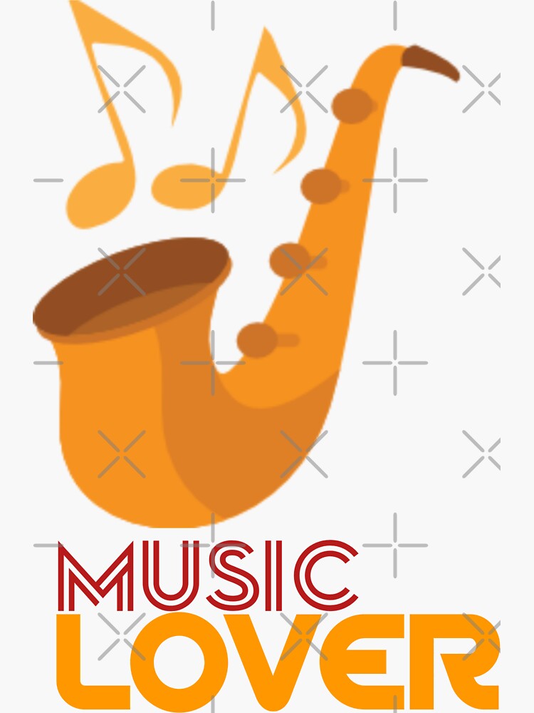 "Music Lover " Sticker by TMDesign81 Redbubble