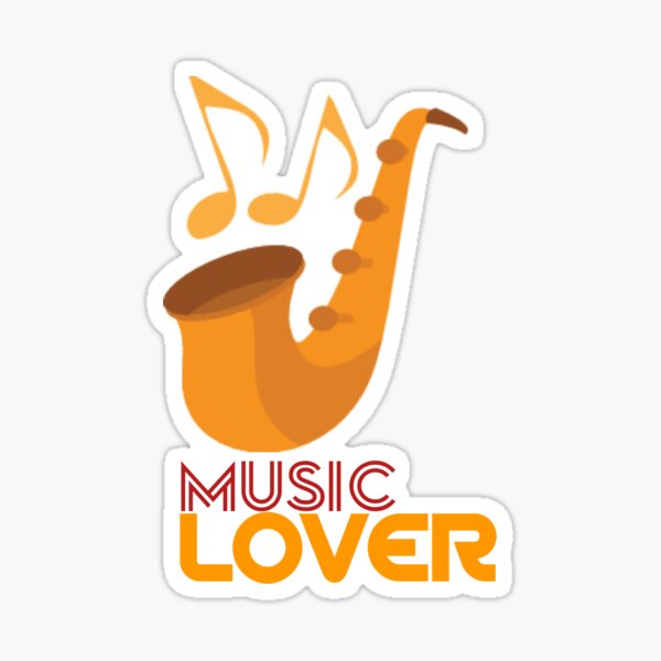 "Music Lover " Sticker by TMDesign81 Redbubble