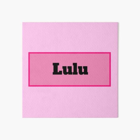 Lulu | Name Art Print