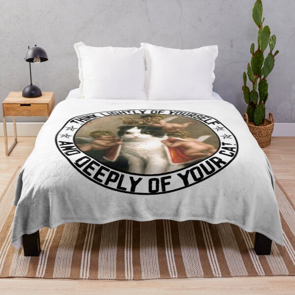 Item preview, Think Lightly Of Yourself And Deeply Of Your Cat designed and sold by RobeLan.