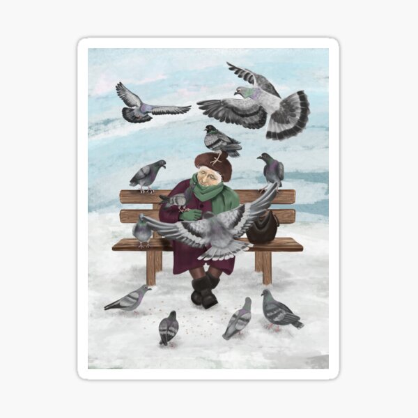 Item preview, Pigeon Lady designed and sold by Paula Belle Flores.