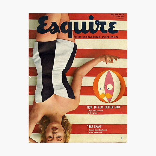 Esquire, August 1953 Photographic Print