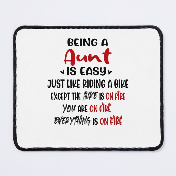 Item preview, Being An Aunt Is Like Riding A Bike Mothers Day Birthday Funny Aunt designed and sold by EasyPrintGift.