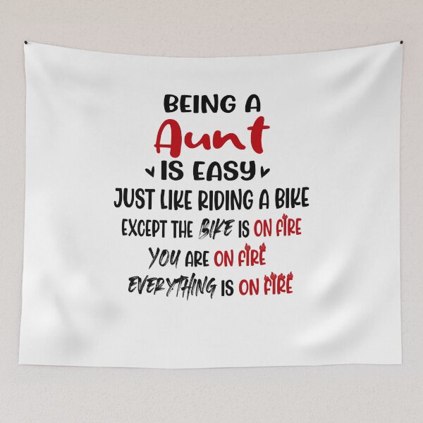 Item preview, Being An Aunt Is Like Riding A Bike Mothers Day Birthday Funny Aunt designed and sold by EasyPrintGift.