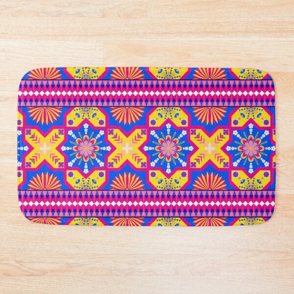 Item preview, Pastel Colored Floral Patterns / Batik Pattern / Ethnic pattern Seamless Blue Yellow designed and sold by RisaArt22.