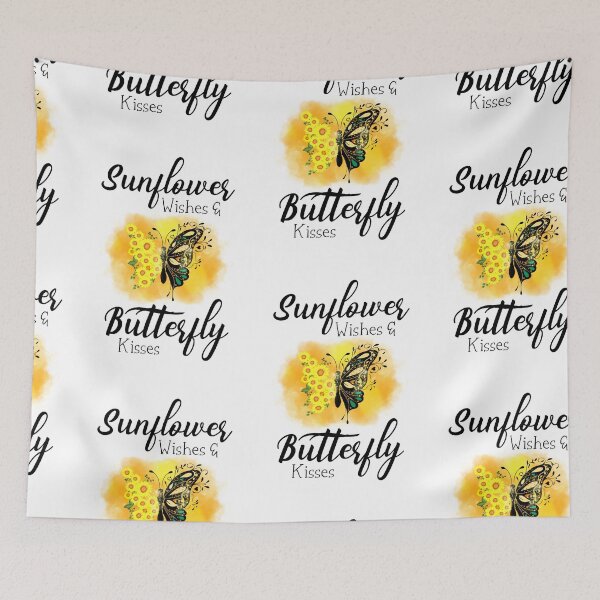 Item preview, Sunflower Wishes And Butterfly Kisses, Sunflower Butterfly Dreams designed and sold by SportyDogShop.