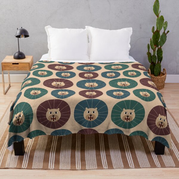 Item preview, Leones con patrón de melenas de colores designed and sold by Frauhellen.