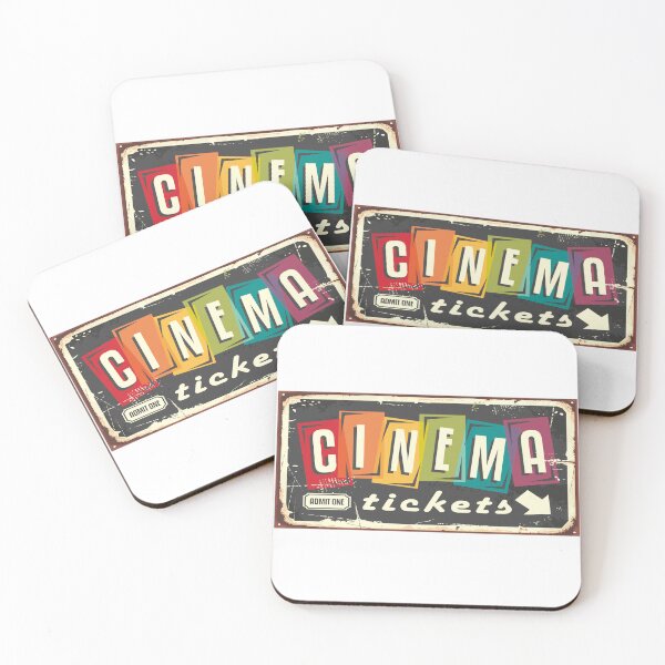 Item preview, Cinema Ticket Design - Cinema 4k / Vintage Cinema - Rainbow designed and sold by lookupcare.