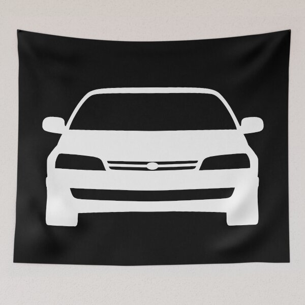 Item preview, Toyota Carina E colored white silhouette car t-shirt design designed and sold by EdimDesign.