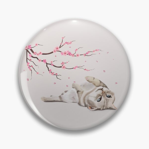 Item preview, Cherry Blossom Cat designed and sold by PawssionateArt.