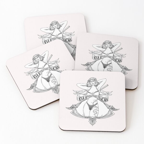 Item preview, Die Now pin up girl design  designed and sold by lukekillings.