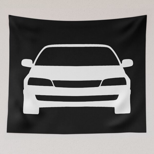 Item preview, Toyota Carina E colored white silhouette car t-shirt design designed and sold by EdimDesign.
