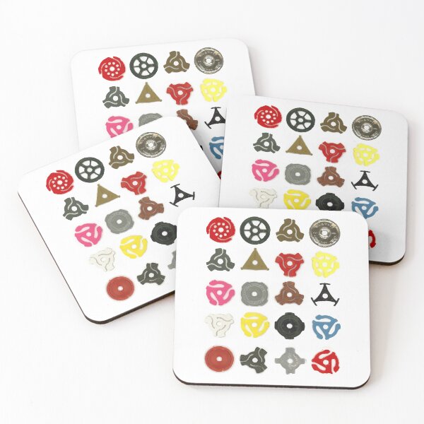 Item preview, Vinyl Turntable Record Adaptors - record player music poster art designed and sold by HoneymoonHotel.