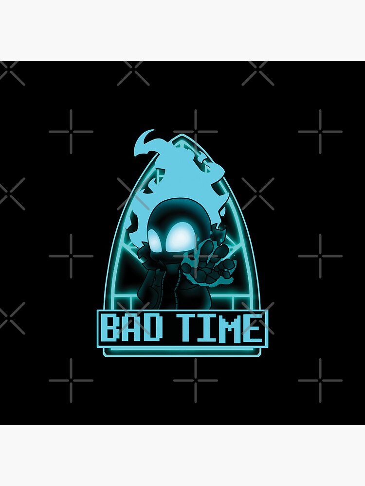 Copy of FNF INDIE CROSS - undertale nightmare sans bad time art Metal  Print for Sale by Ruvolchik