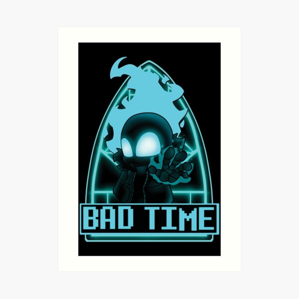 Copy of FNF INDIE CROSS - undertale nightmare sans bad time art  Photographic Print for Sale by Ruvolchik