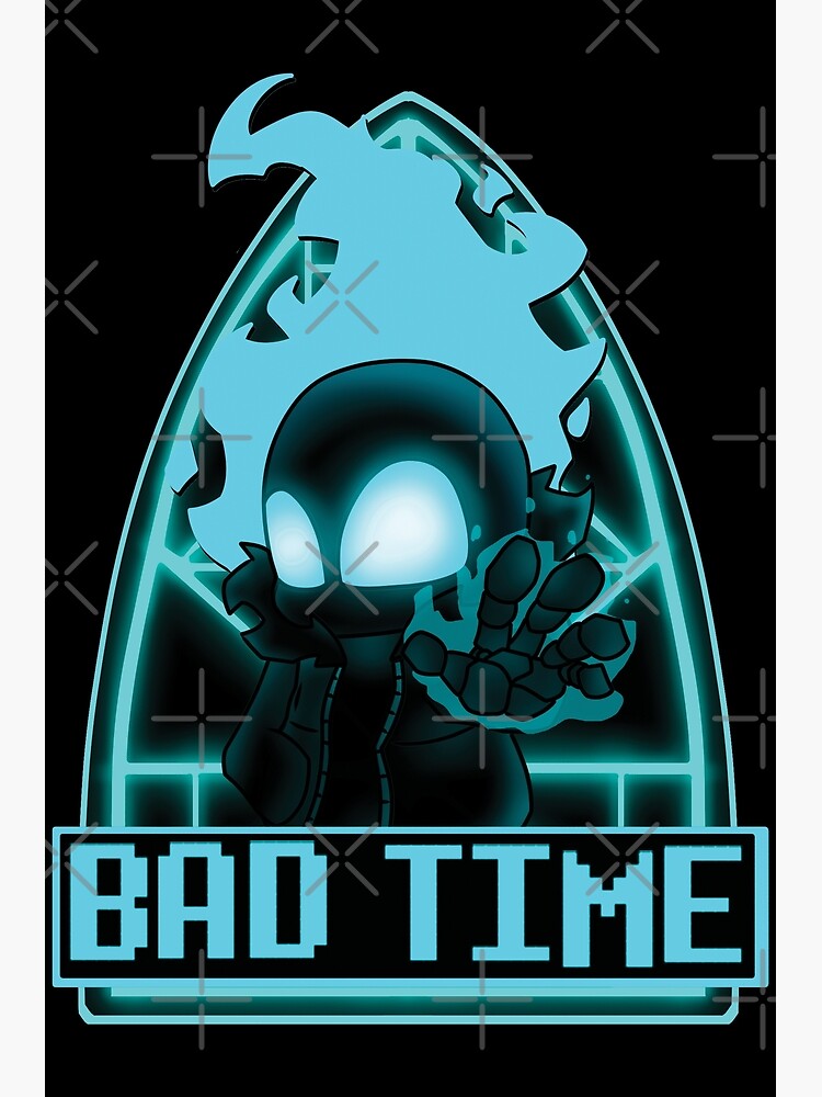 Copy of FNF INDIE CROSS - undertale nightmare sans bad time art  Photographic Print for Sale by Ruvolchik
