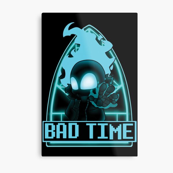 Copy of FNF INDIE CROSS - undertale nightmare sans bad time art Metal  Print for Sale by Ruvolchik