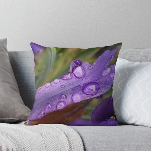 Item preview, Gotas de lluvia sobre Iris Petal designed and sold by pluspixels.