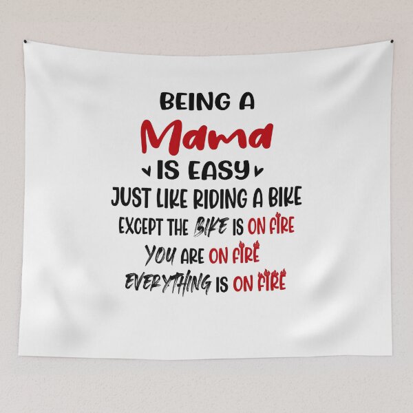 Item preview, Being A Mama Is Like Riding A Bike Mothers Day Birthday Funny Mom designed and sold by EasyPrintGift.