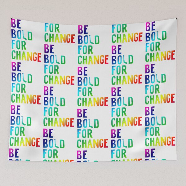 Item preview, Sea valiente para el cambio - Rainbow designed and sold by melissapeterson.