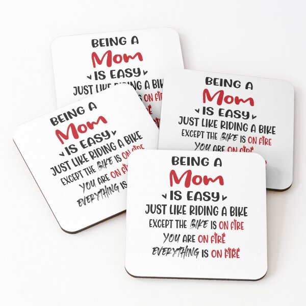 Item preview, Being A Mom Is Like Riding A Bike Mothers Day Birthday Funny Mother designed and sold by EasyPrintGift.