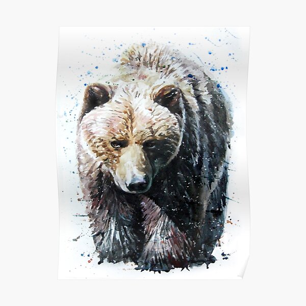 Bear Posters Redbubble - roblox new wild forest grizzly bears black bears lets play wild animals wildlife