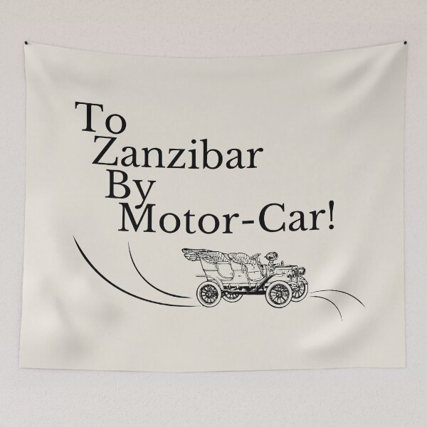 Item preview, To Zanzibar By Motorcar! Black designed and sold by ArtSkeleton.