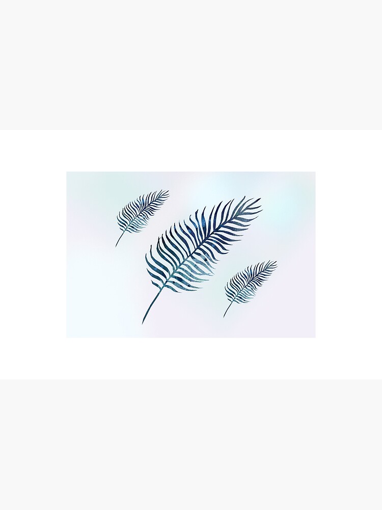 Thumbnail 2 of 2, Laptop Skin, Blue Leaf designed and sold by JeanMNelson.