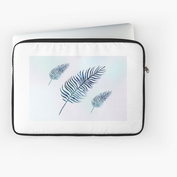 Blue Leaf Laptop Sleeve