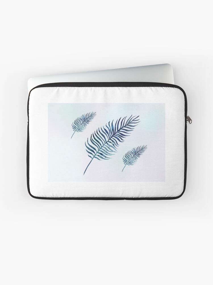 Thumbnail 1 of 2, Laptop Sleeve, Blue Leaf designed and sold by JeanMNelson.