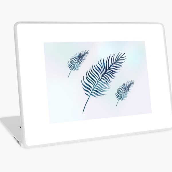 Blue Leaf Laptop Skin