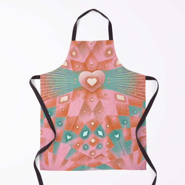 Item preview, Heart mandala in tarot sign pattern on Pink background designed and sold by TinaMalajmare.